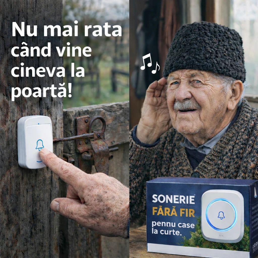 Sonerie fără fir – ideală pentru case la curte