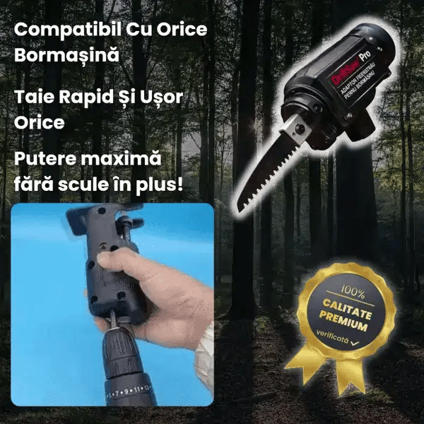 Adaptor ferăstrău pentru bormașină