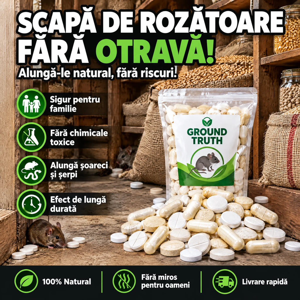 Pastile ALUNGĂ Rozătoare INSTANT — RaziStop