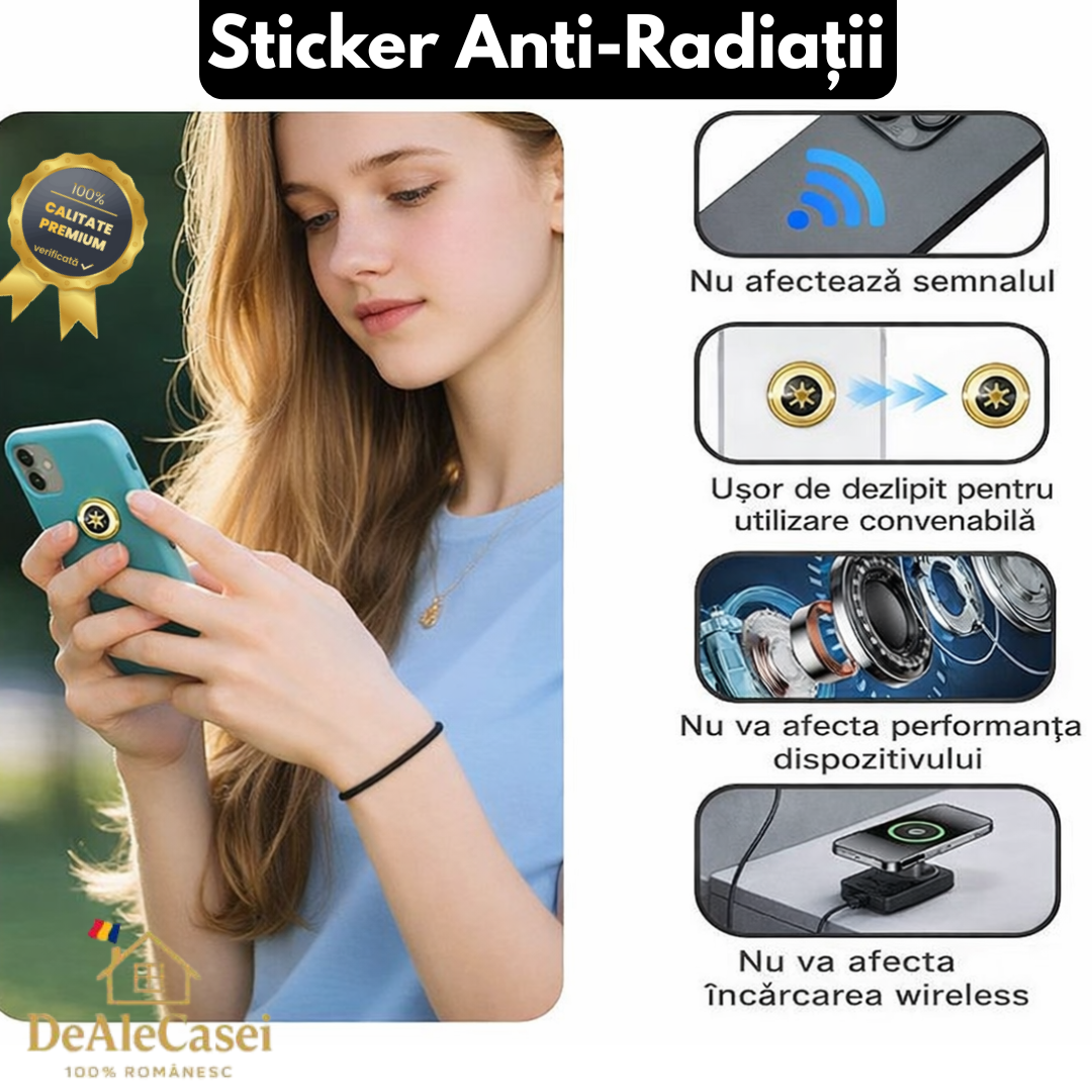 Stickere Anti-Semnale 5G, protecție Completă