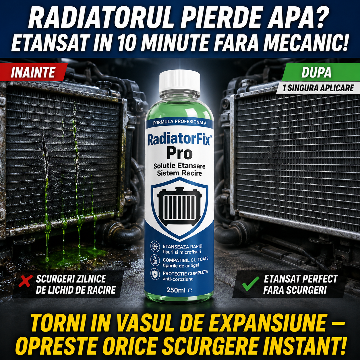 Oprește SCURGERILE DIN RADIATOR!
