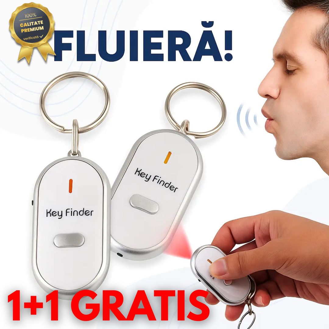 Breloc Key Finder, localizator de chei prin fluierat