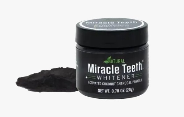 Miracle Teeth Pudra pentru Albirea Dinților cu carbon activat
