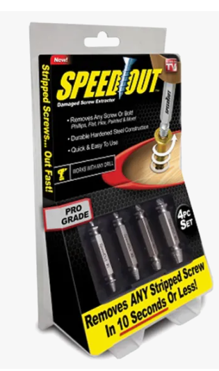 Set 4 extractoare pentru suruburi Speed Out