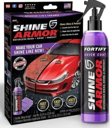 Shine Armor Kit Ceara Lichida cu Ceramica 236 ml